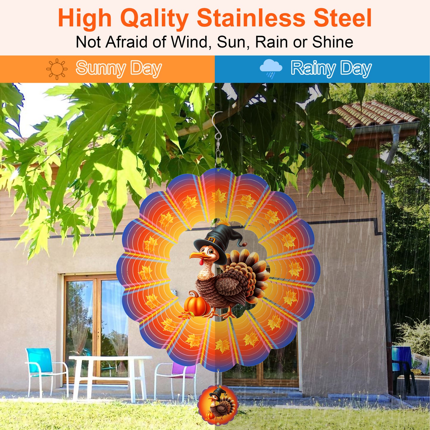 XMHOOK Wind Spinners, 12'' Hanging Wind Spinners
