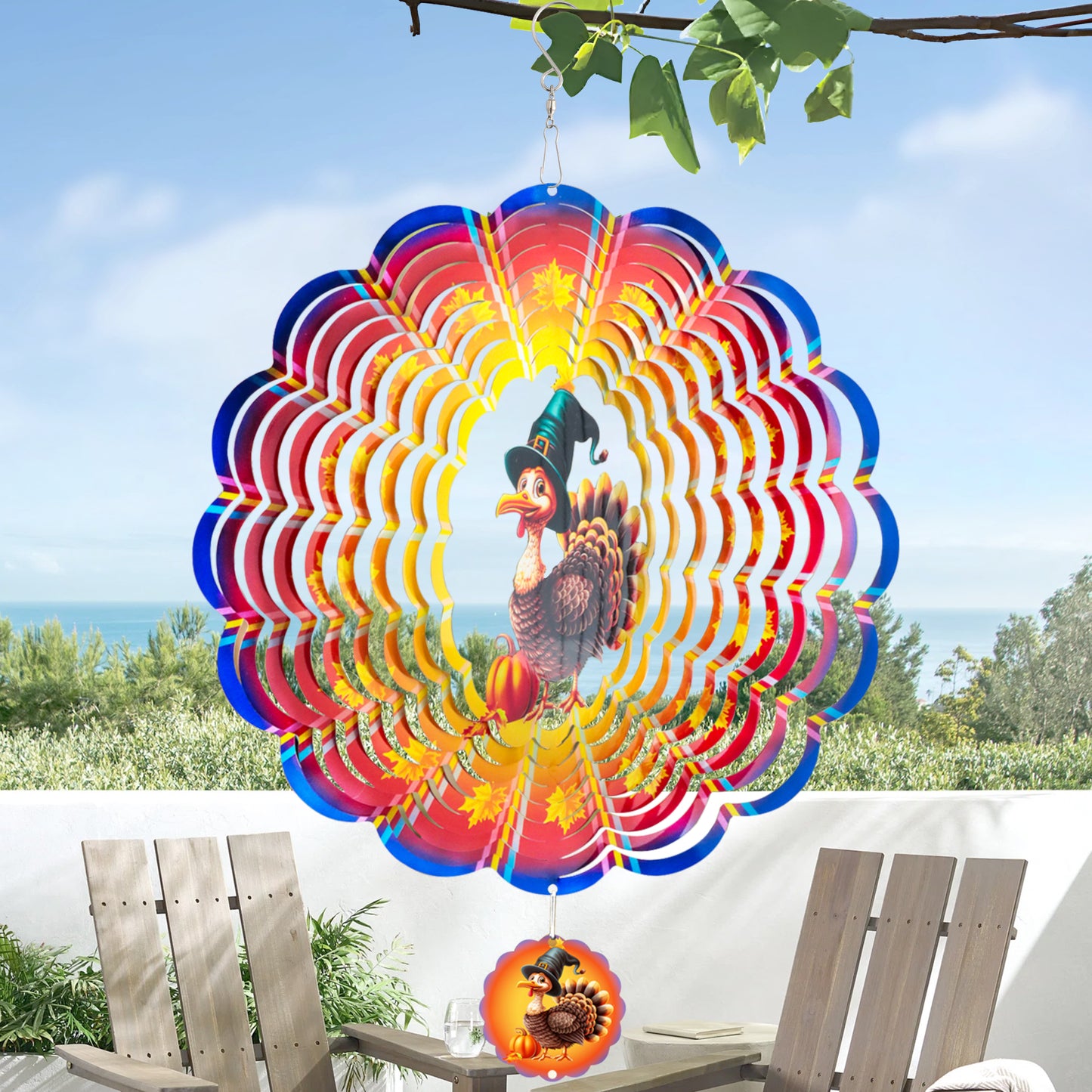 XMHOOK Wind Spinners, 12'' Hanging Wind Spinners