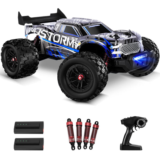 1:14 Large RC Cars, 4WD High-Speed RC Monster Truck, 40+ KPH Remote Control Car for Snow Mud Sand, 2.4 GHz Alloy RC Cars for Kids Teens Adults Birthday Party Gifts