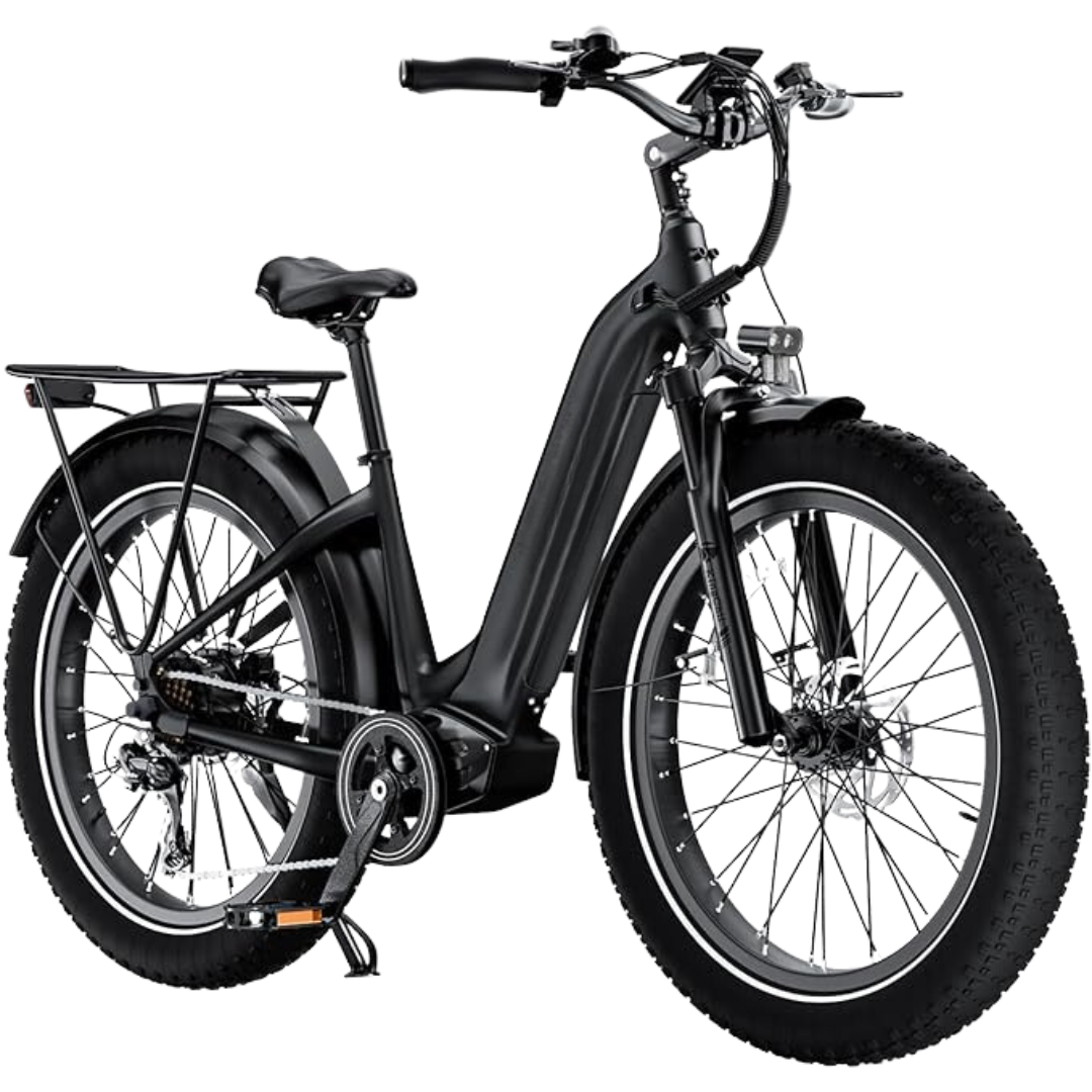 igo extreme 2.0 electric fat tire bicycle Electric Bike(Black / 26" Fat Tires